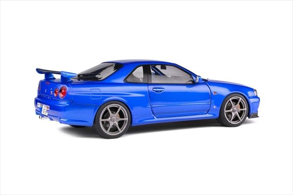 Amazon | ミニカー 1/18 GTR R34 青色 特別限定 Solido ワイルド